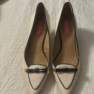 Isaac Mizrahi Canvas stiletto Shoes Sz 9